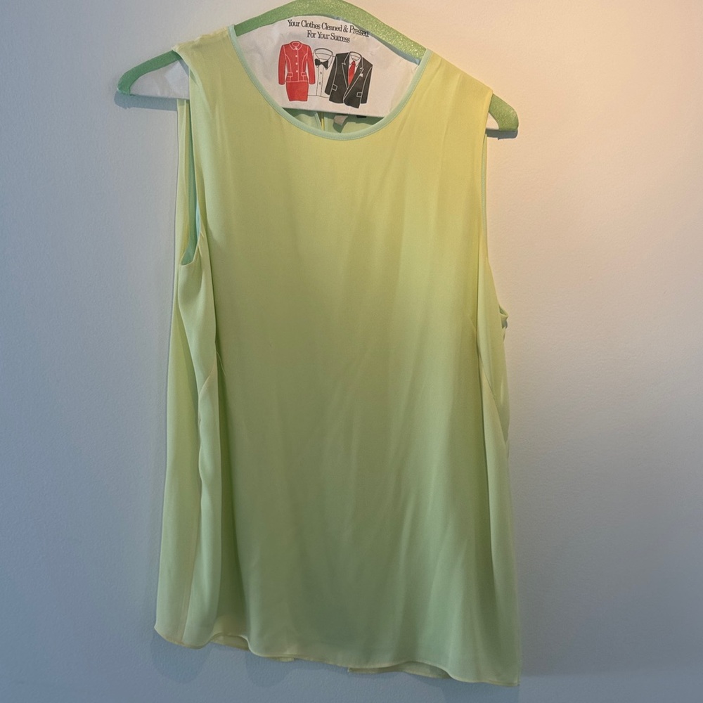 Ted Baker London Light Green Sleeveless Top